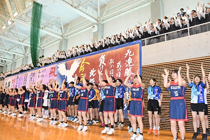 定期戦(対倉敷商業)開・閉会式
