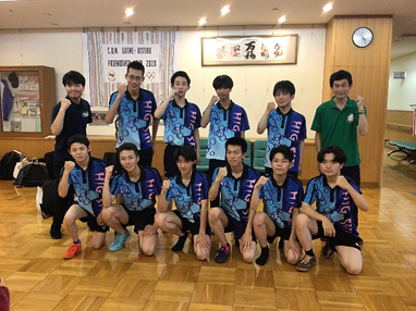 卓球部が学校対抗戦5位入賞で中国大会出場権獲得