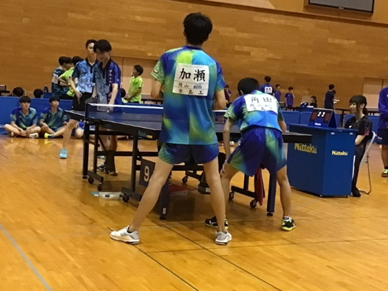 卓球部中国大会出場