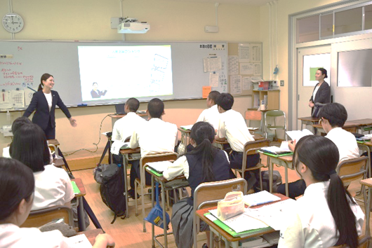 地元企業が授業