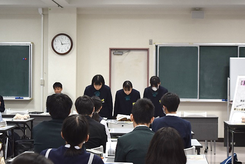 東商デパート中学生販売体験（事前指導）