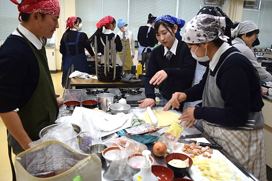 家庭科調理実習