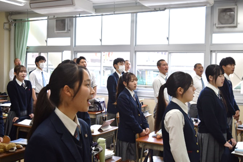 定期戦に向けて歌唱練習 始動
