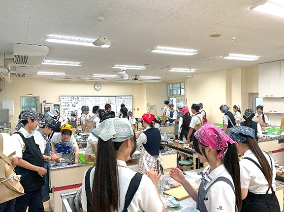 家庭科調理実習