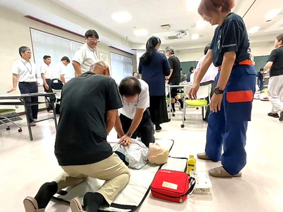 教員の救命救急法講習会