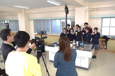 RSK「中高生ニュース」の取材を受けました!!