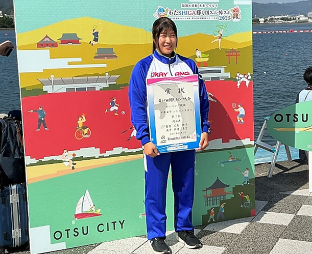 国スポでボート部 岡崎選手が７位入賞！