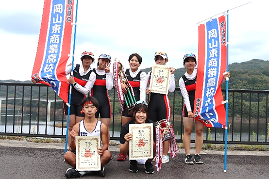 ボート部の中国大会出場者全員が全国高校選抜ローイング大会の出場権を獲得!