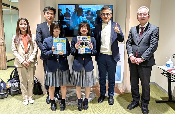 教職員2名と生徒会役員がコクヨに会社訪問!