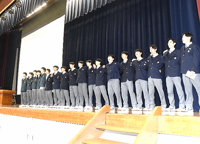 【男子バレーボール部 春高バレー壮行式】