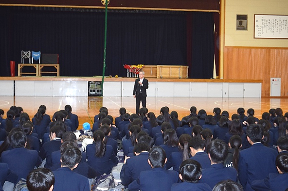 修学旅行結団式