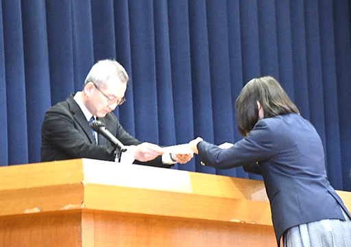 生徒会役員認証式