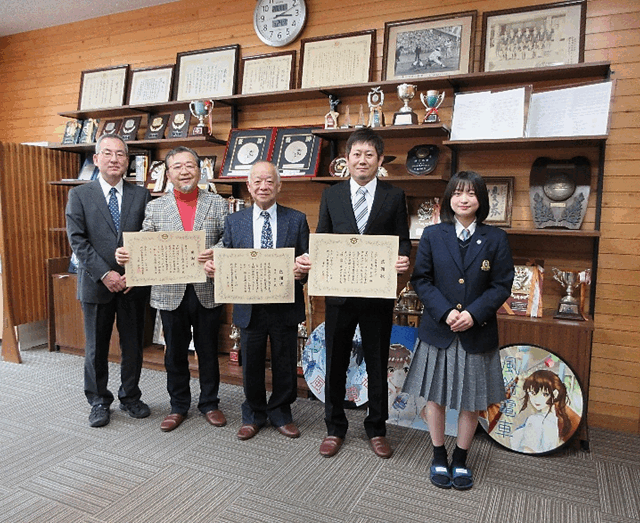 「クラブハウス整備プロジェクト事業」感謝状贈呈