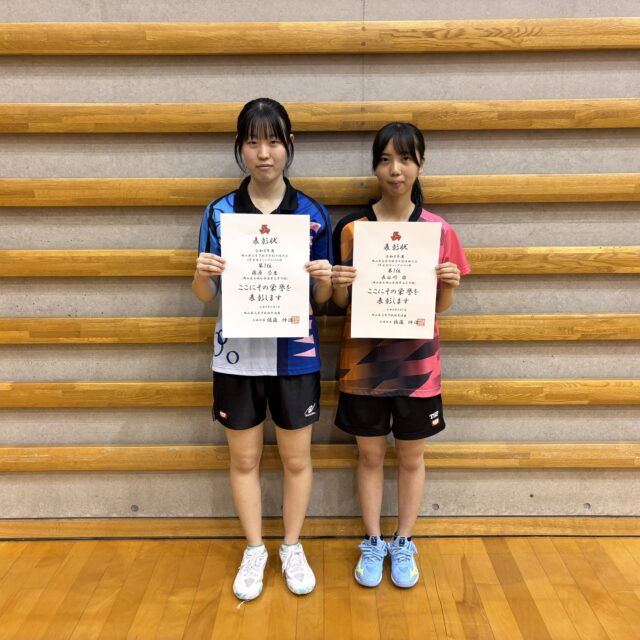 卓球部 学年別大会で3位入賞!